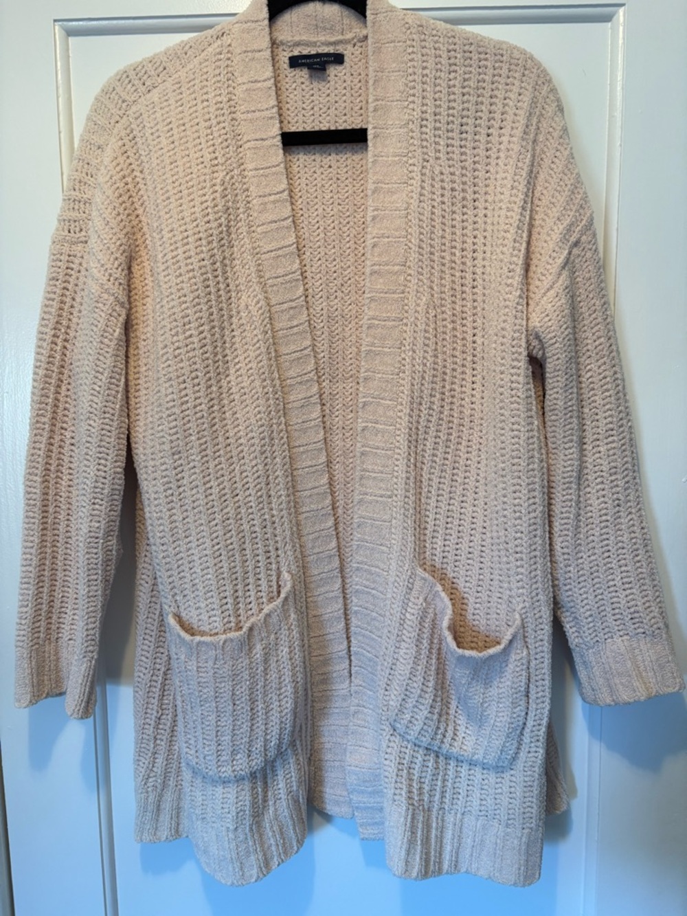 American Eagle Oversized Pale Pink Sweater Cardigan